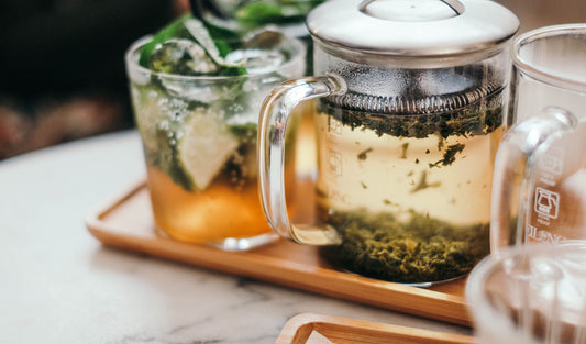 Infusion menthe pomme et Shots of vinegar