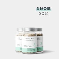 Détox Peau - 3 mois - DDM COURTE
